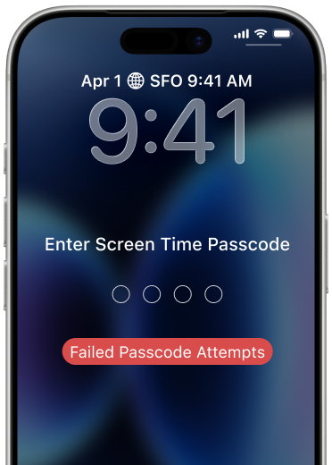 iPhone locked to owner screen